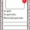 BBM Bahasa Melayu Mahir Tulis Petikan Prasekolah