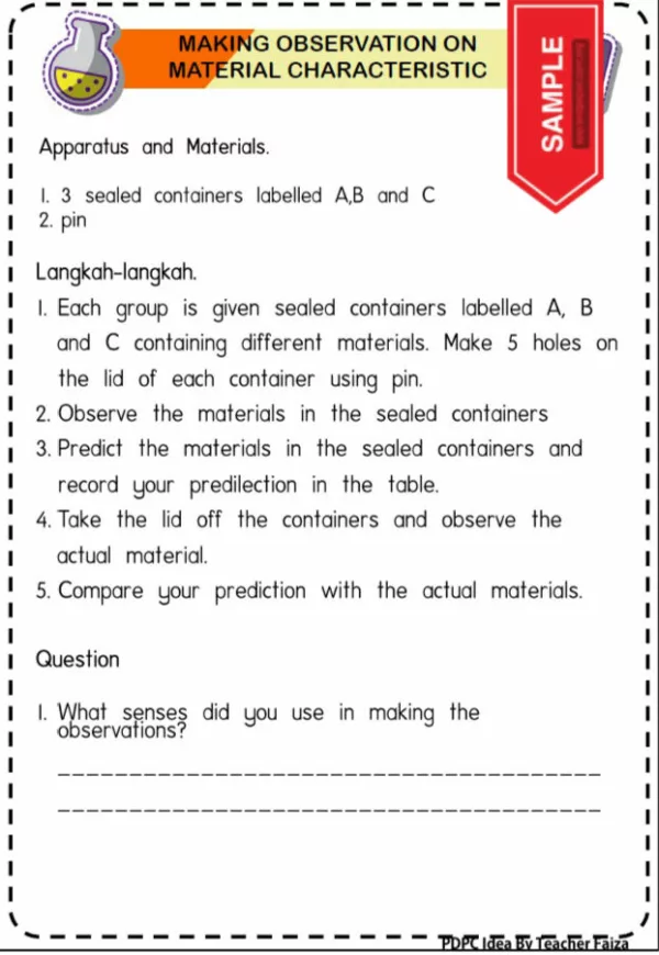 Science Practical Year 2