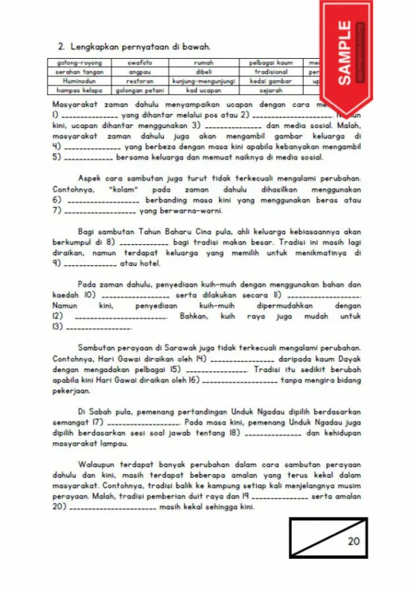 Soalan Latihan Sejarah Tahun 6 KSSR