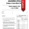 Soalan Ujian UPSA Bahasa Inggeris Tahun 5 2023
