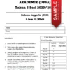 Soalan Ujian UPSA Bahasa Inggeris Tahun 5 2023