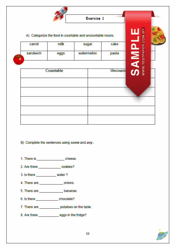Latihan Vocabulary Bahasa Inggeris Tahun 4 CEFR